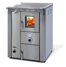 Cocina de leña calefactora sin horno C20-C20 Premium